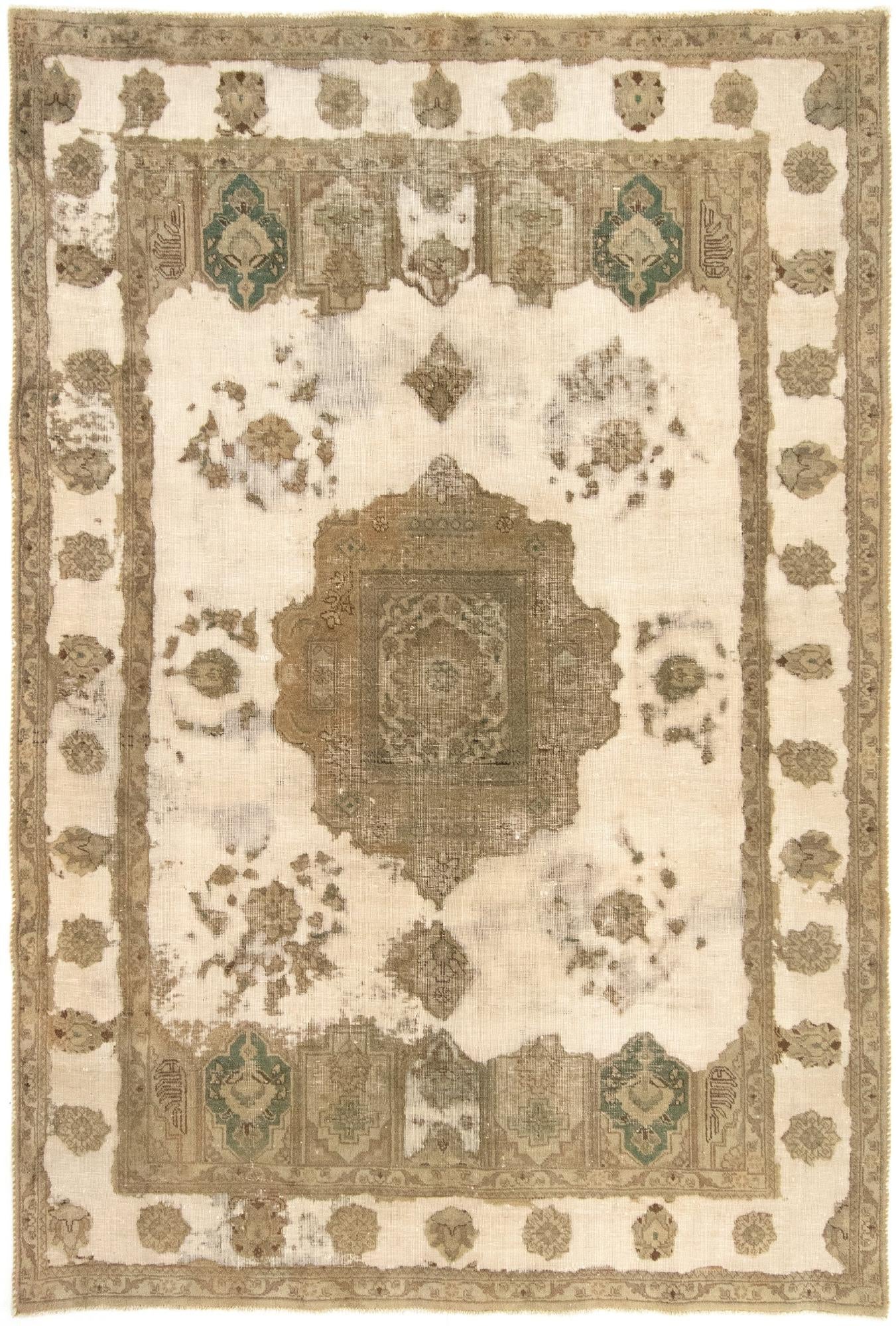 6' 5 x 9' 6 Hand Knotted Vintage Royal Persian Wool Rug