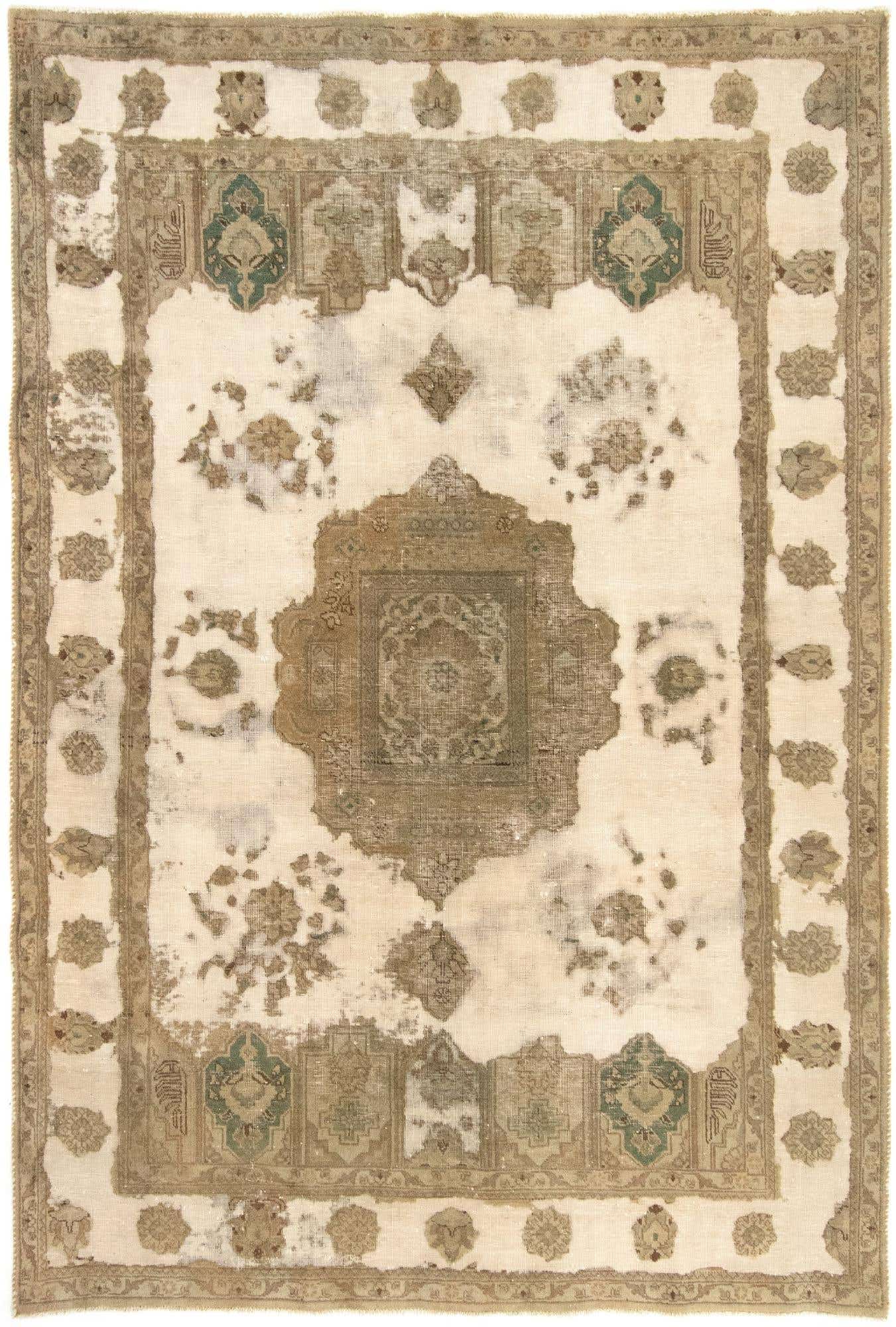 6' 5 x 9' 6 Hand Knotted Vintage Royal Persian Wool Rug