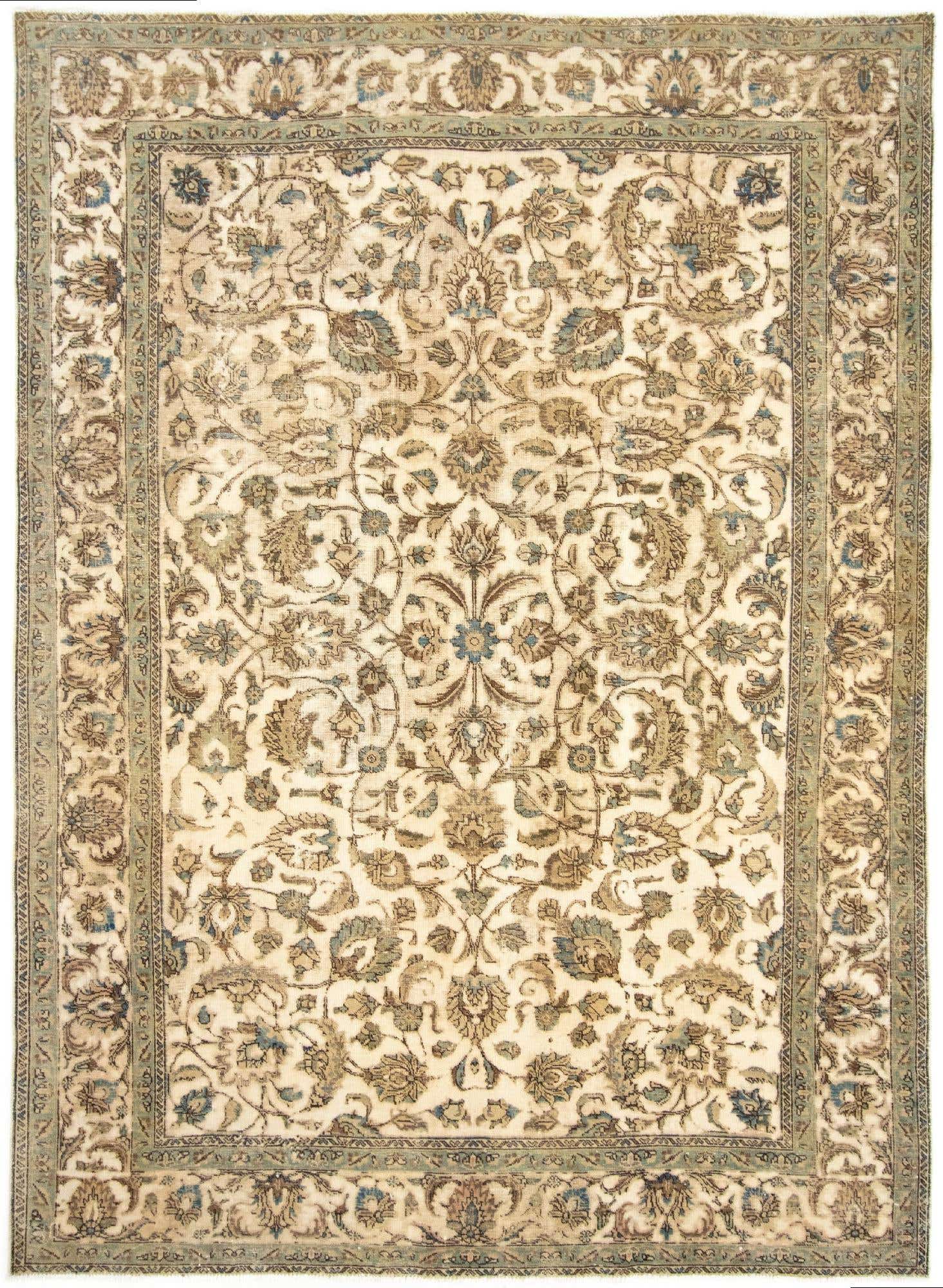 7' 10 x 10' 11 Hand Knotted Vintage Royal Persian Wool Rug