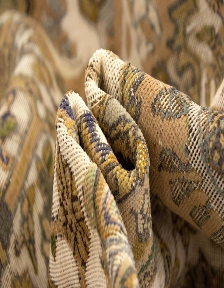 Detail image of 8' x 10' 6  Hand Knotted Vintage Royal Persian Wool Rug