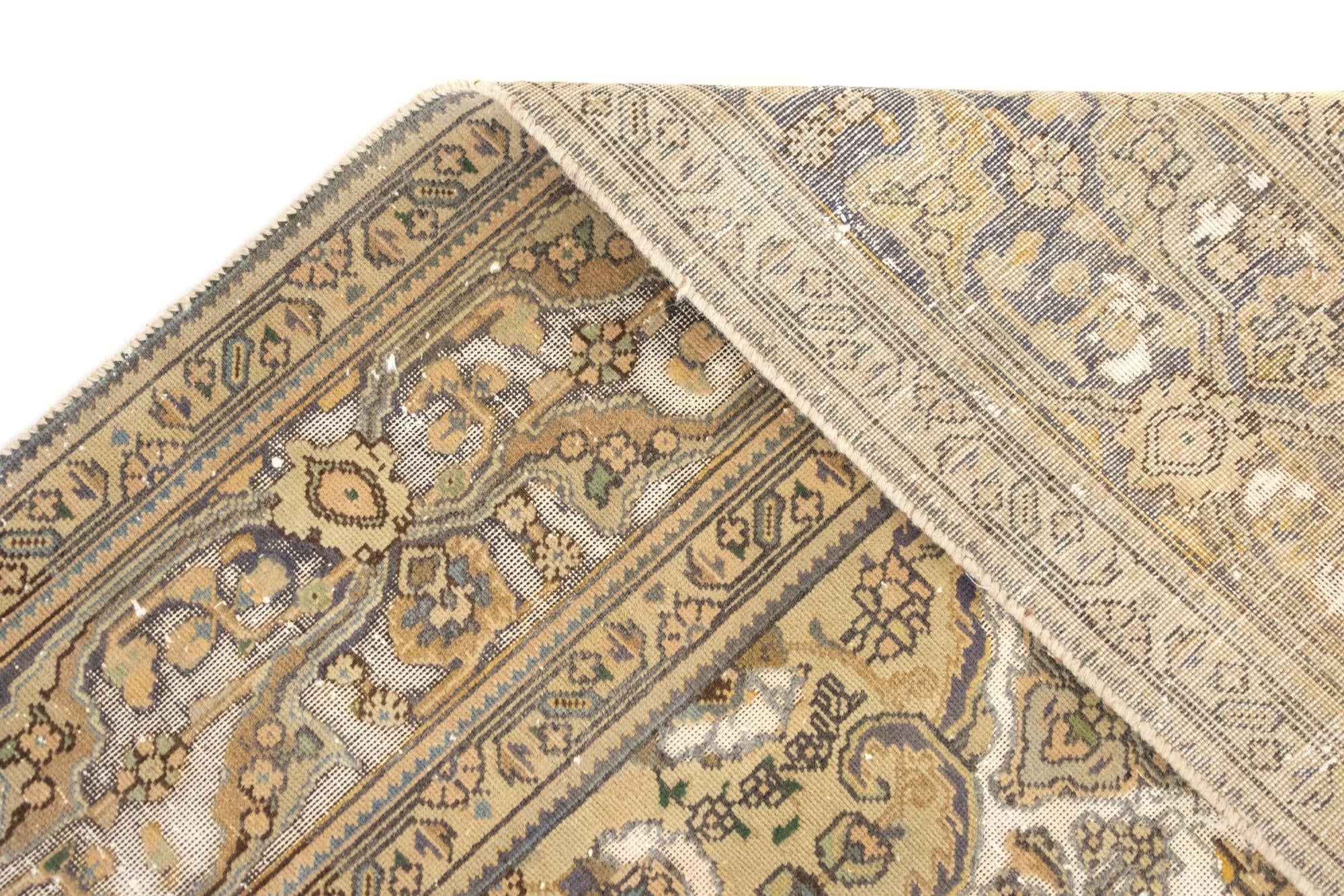 8' x 10' 6 Hand Knotted Vintage Royal Persian Wool Rug