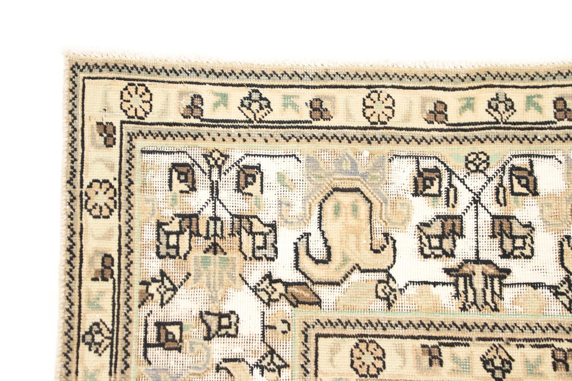 8' 4 x 11' 6 Hand Knotted Vintage Royal Persian Wool Rug