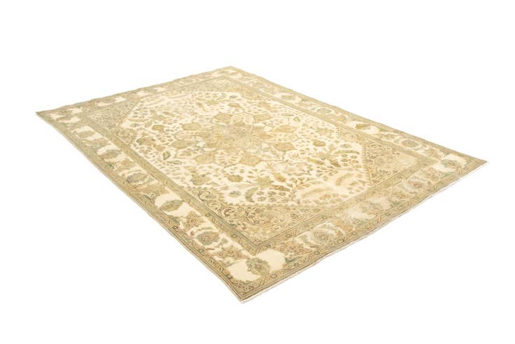 Detail image of 7' 10 x 11' 6 Hand Knotted Vintage Royal Persian Wool Rug