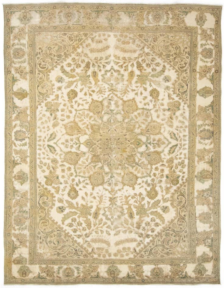 Detail image of 7' 10 x 11' 6 Hand Knotted Vintage Royal Persian Wool Rug