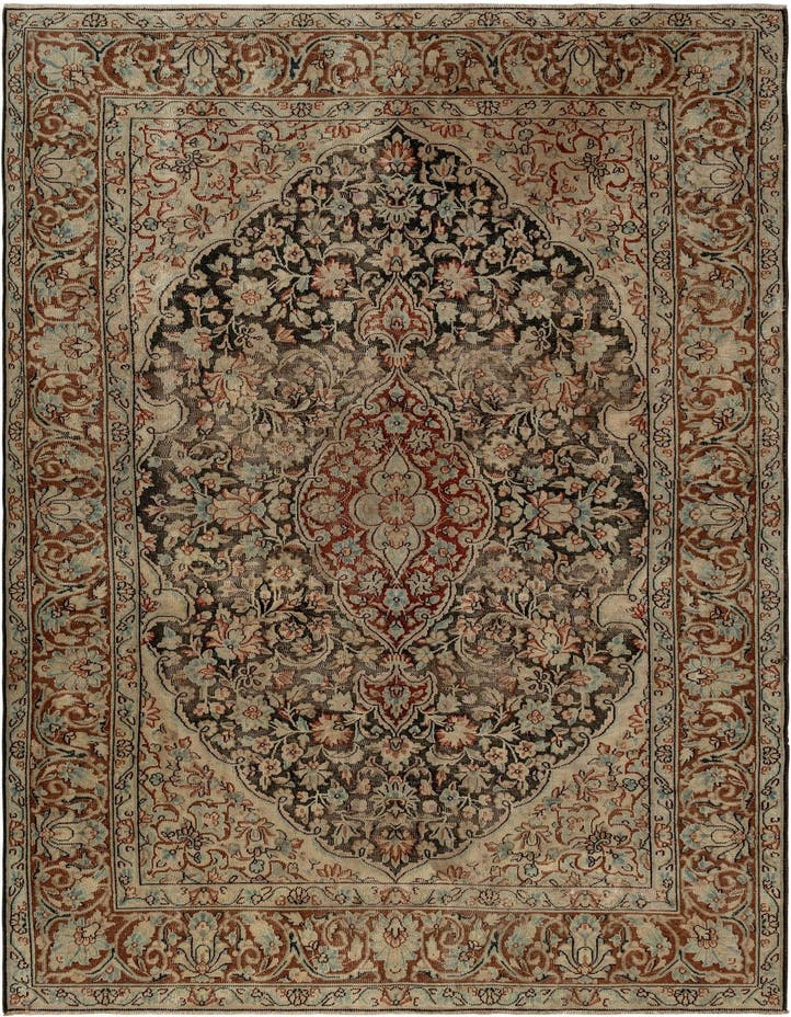  5' 6 x 8' 9 Vintage Royal Wool Rug