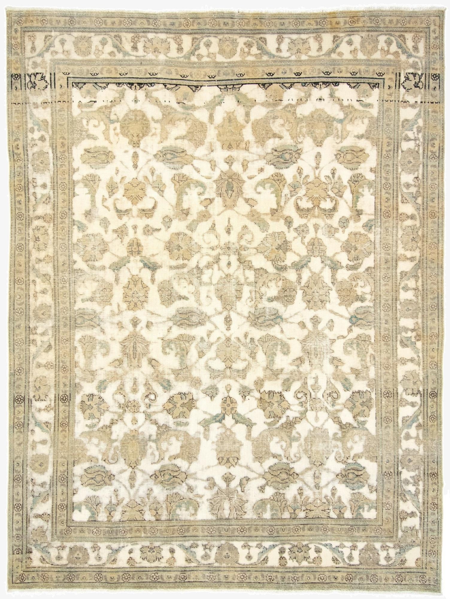 8' 3 x 11'  Hand Knotted Vintage Royal Persian Wool Rug