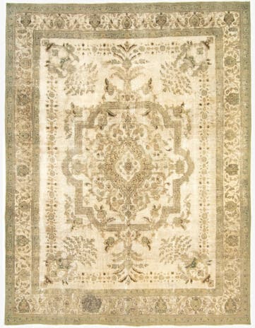 9' 8 x 12' 8 Hand Knotted Vintage Royal Persian Wool Rug