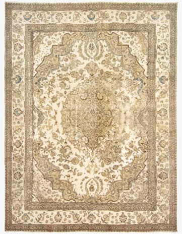 9' 9 x 12' 11 Hand Knotted Vintage Royal Persian Wool Rug