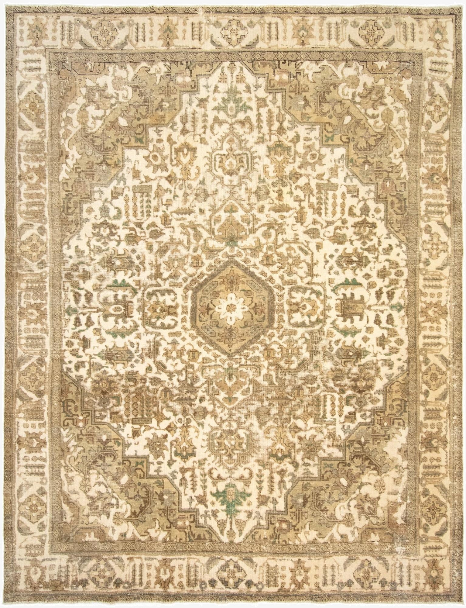 9' 9 x 12' 8  Hand Knotted Vintage Royal Persian Wool Rug