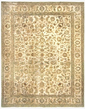 9' 11 x 12' 4 Hand Knotted Vintage Royal Persian Wool Rug