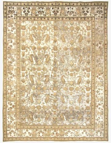 8' 4 x 11' 6 Hand Knotted Vintage Royal Persian Wool Rug