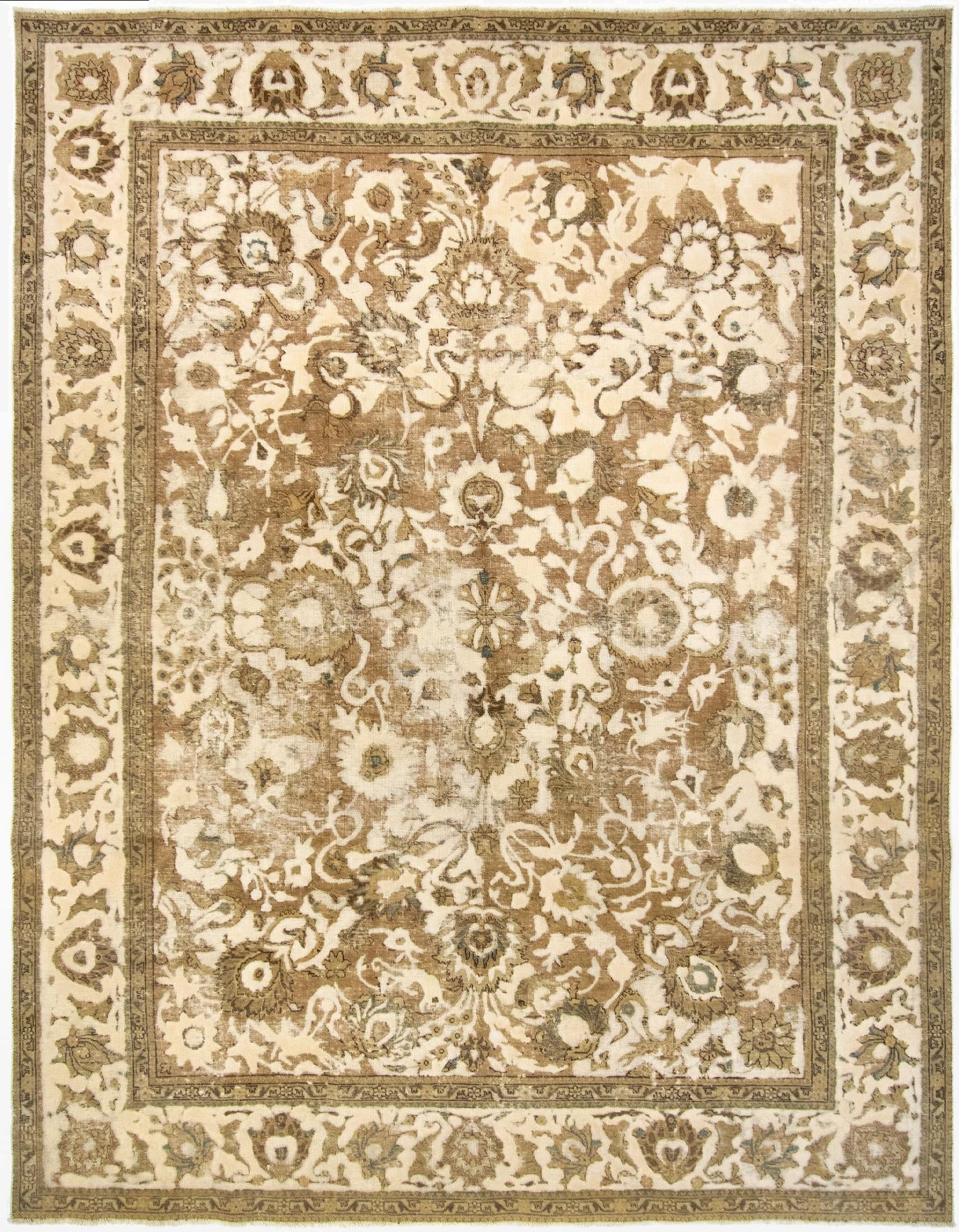 9' 7 x 12' 3  Hand Knotted Vintage Royal Persian Wool Rug