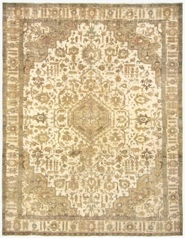9' 4 x 12' 3 Hand Knotted Vintage Royal Persian Wool Rug
