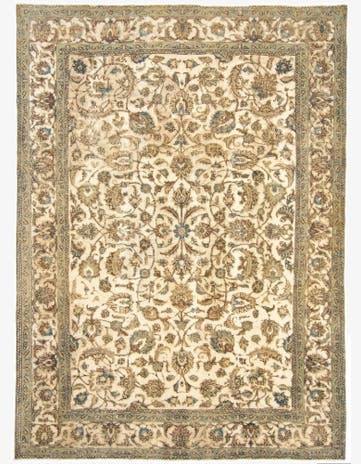 7' 10 x 10' 11 Hand Knotted Vintage Royal Persian Wool Rug