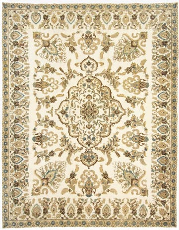9' 11 x 12' 8 Hand Knotted Vintage Royal Persian Wool Rug