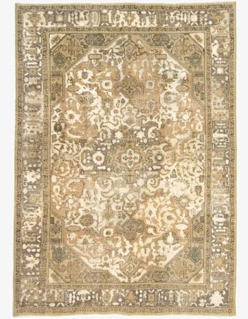 6' 9 x 9' 5 Hand Knotted Vintage Royal Persian Wool Rug