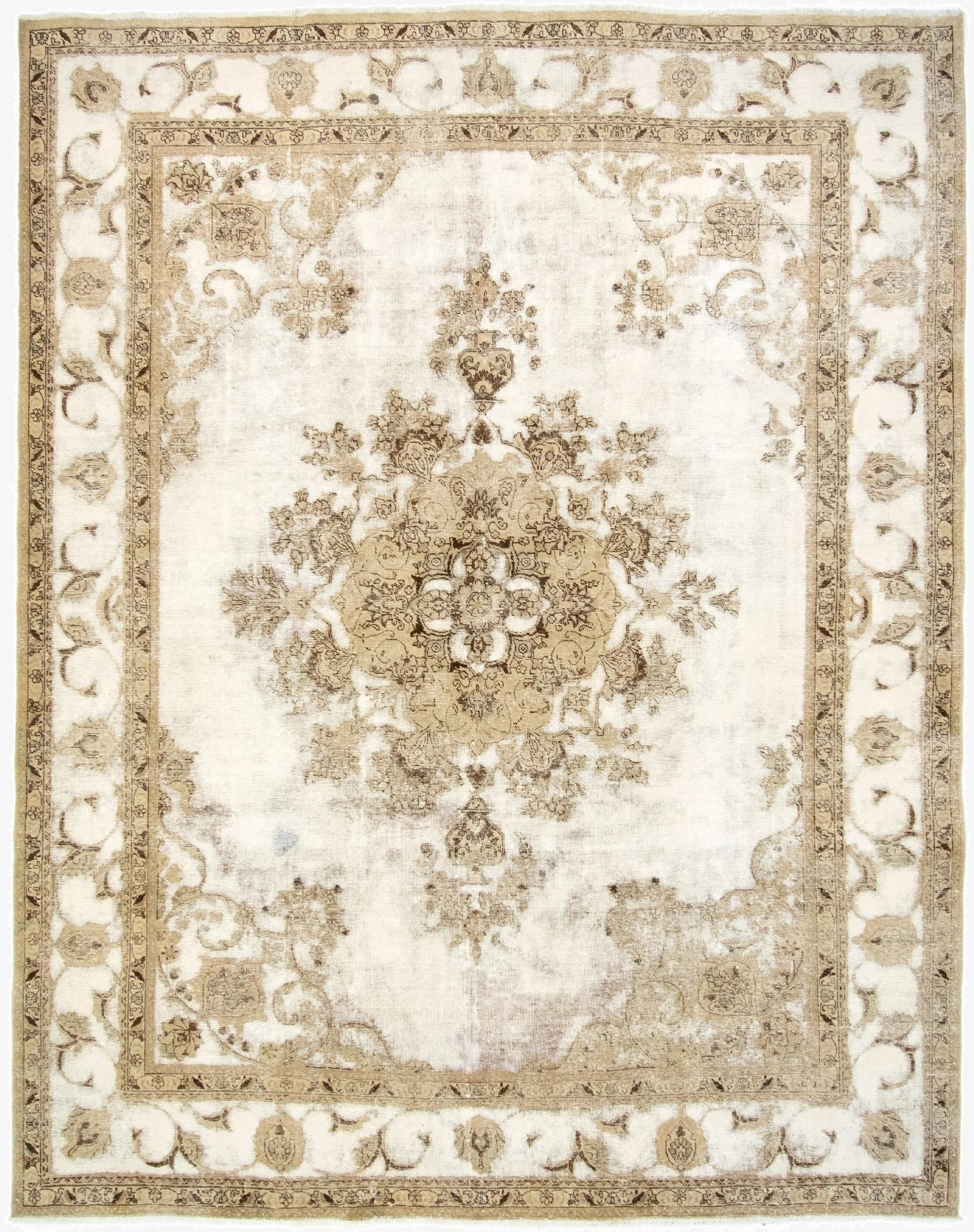 9' 10 x 12' 9  Hand Knotted Vintage Royal Persian Wool Rug