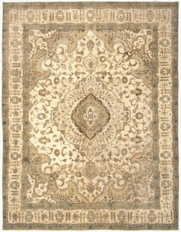 9' 11 x 12' 10 Hand Knotted Vintage Royal Persian Wool Rug