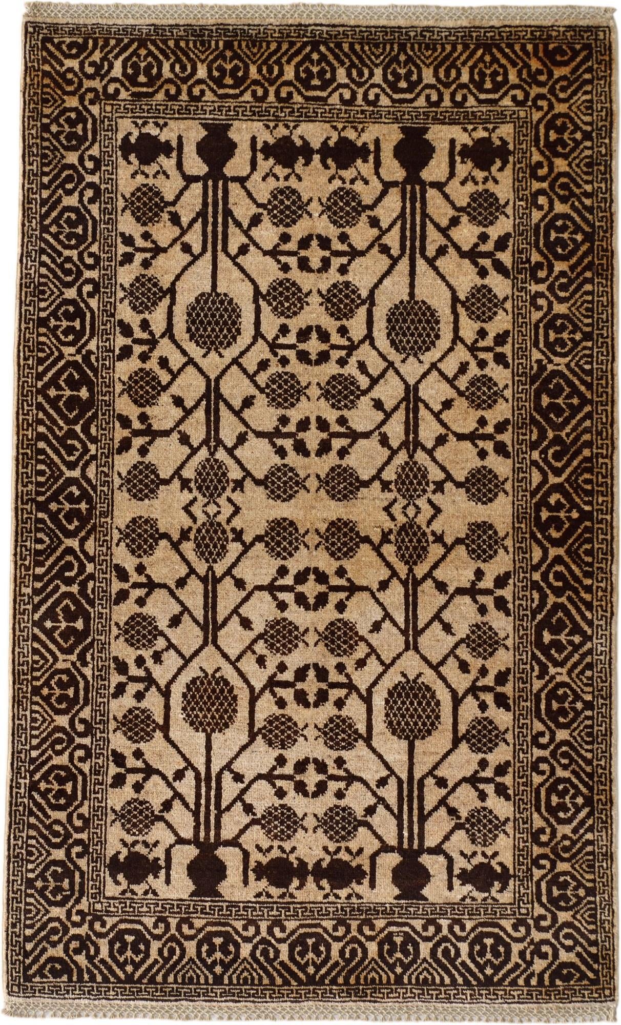 3' 5 x 5' 6 Hand Knotted Ziegler Modern Rug
