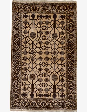 3' 5 x 5' 6 Hand Knotted Ziegler Modern Rug