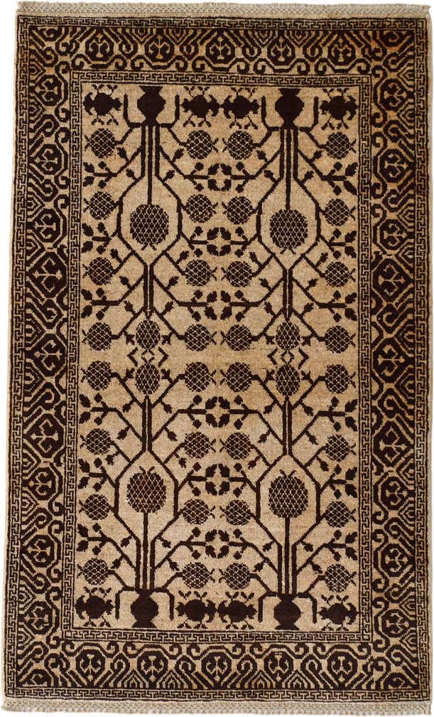 3' 5 x 5' 6 Hand Knotted Ziegler Modern Rug