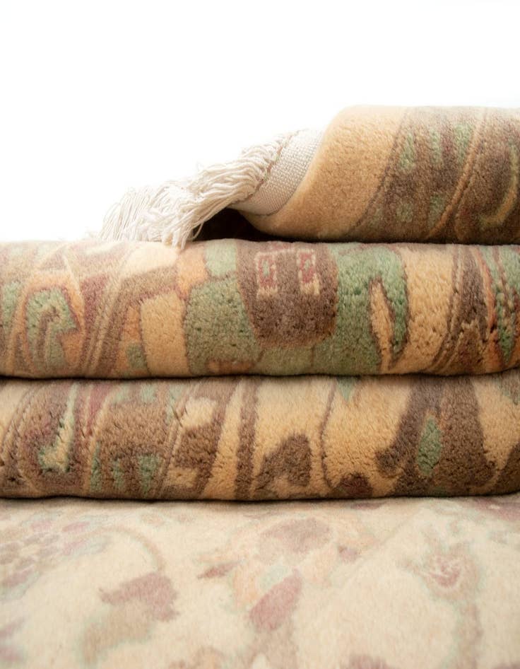 Detail image of 8' 5 x 10' 8  Hand Knotted Ziegler Wool Rug