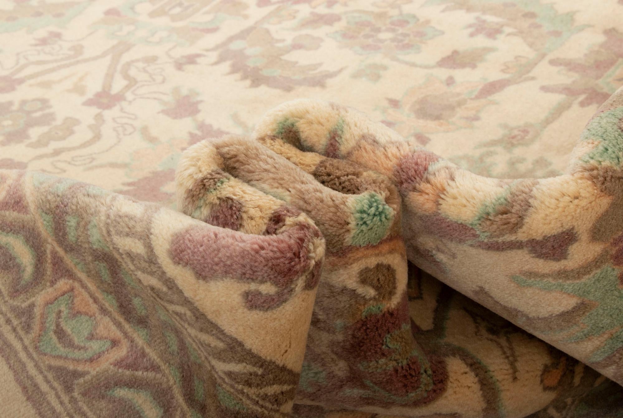 8' 5 x 10' 8 Hand Knotted Ziegler Wool Rug