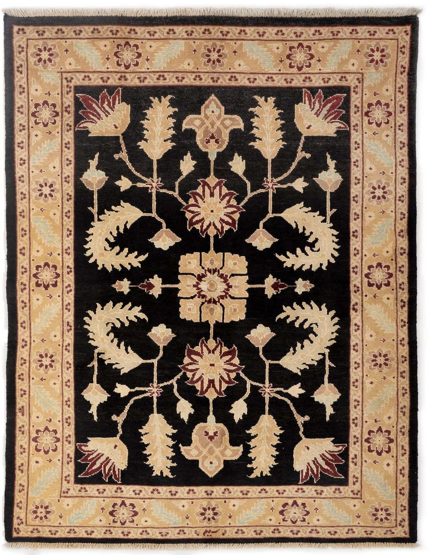 5' 2 x 7' 7 Hand Knotted Ziegler Wool Rug