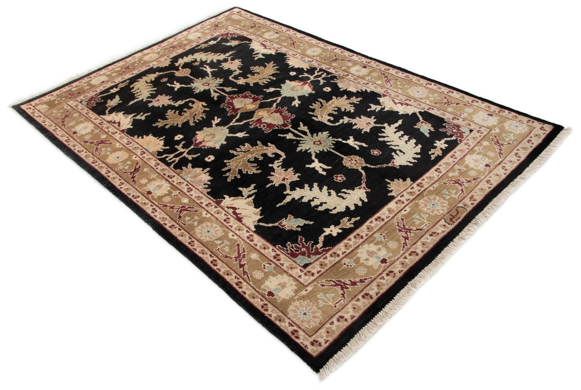 5' 3 x 7' 3 Hand Knotted Ziegler Wool Rug