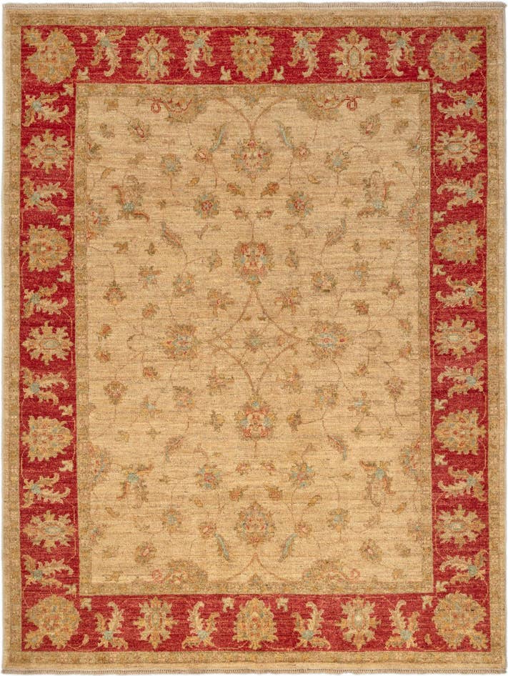 Detail image of 4' 11 x 6' 6 Ziegler Wool Rug
