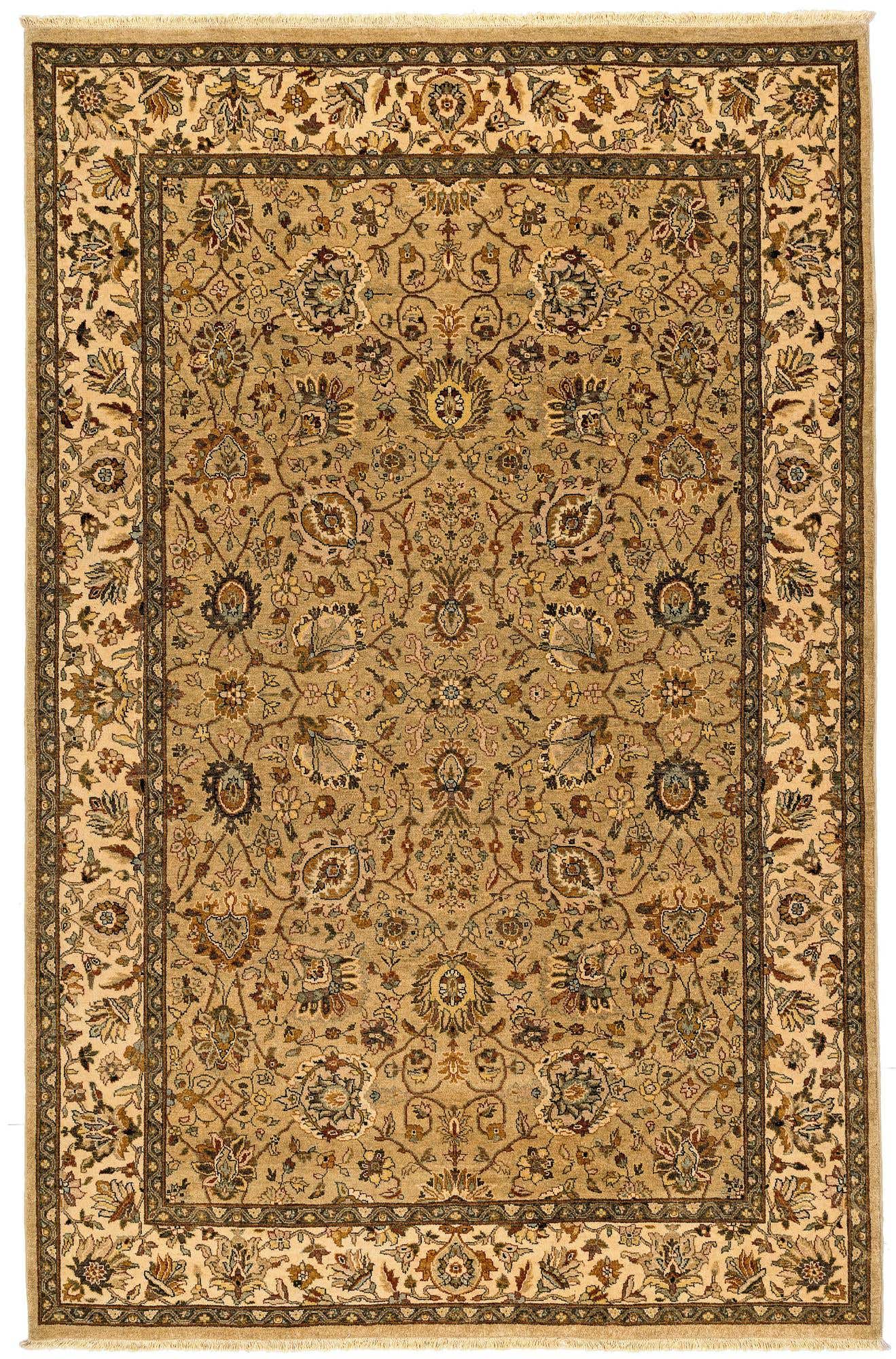 6' 2 x 9' 5 Hand Knotted Ziegler Oriental Wool Rug