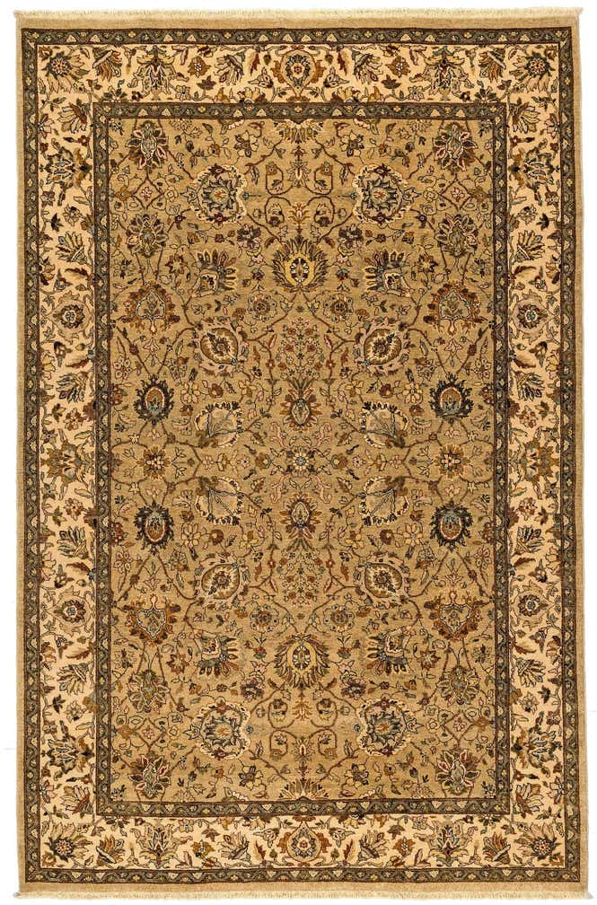 6' 2 x 9' 5 Hand Knotted Ziegler Oriental Wool Rug