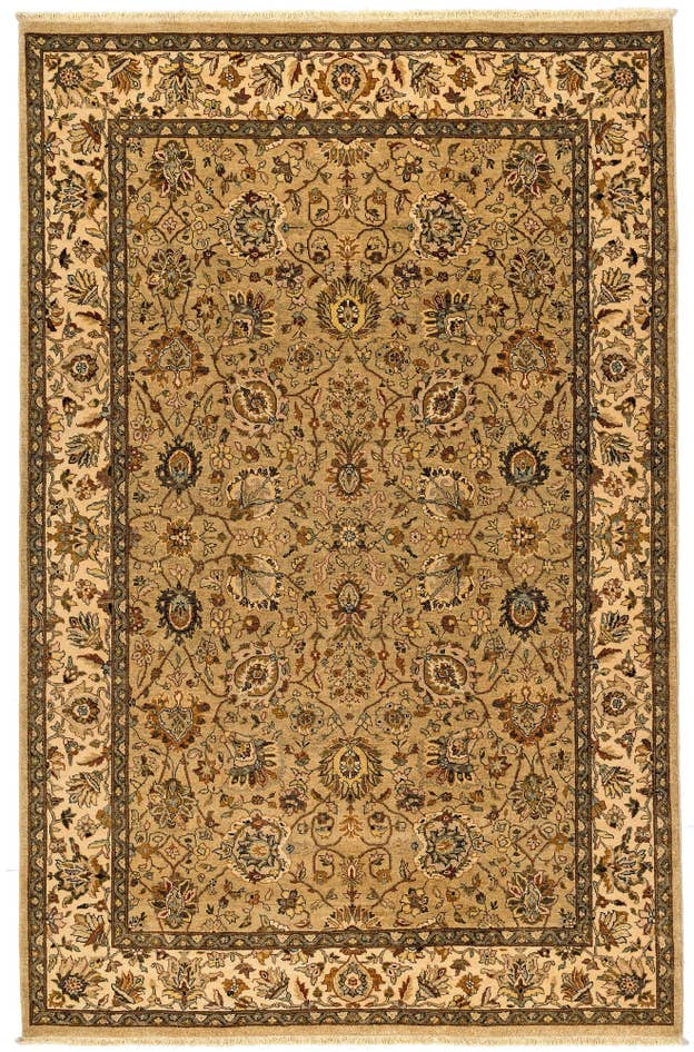 Detail image of 6' 2 x 9' 5 Hand Knotted Ziegler Oriental Wool Rug