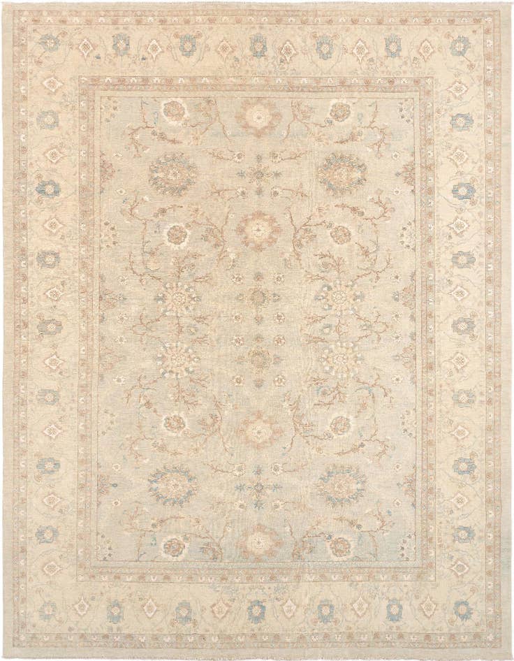 Detail image of 12' 1 x 15' Hand Knotted Ziegler Rug