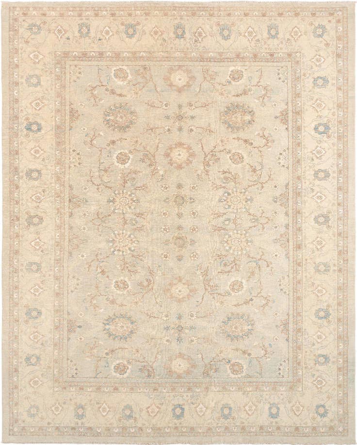 Detail image of 12' 1 x 15' Hand Knotted Ziegler Rug