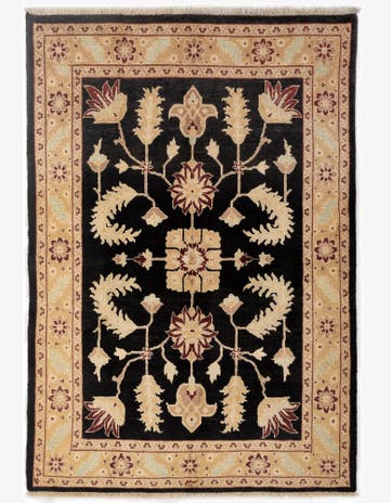 5' 2 x 7' 7 Hand Knotted Ziegler Wool Rug