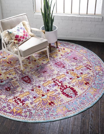 Beige Alexis Round Rug