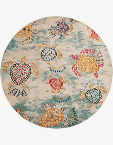 10' x 10' Washable Amalfi Round Rug