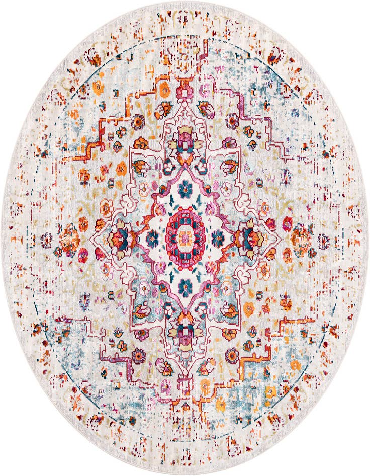 Detail image of 5' 3 x 5' 3 Amulet Round Rug