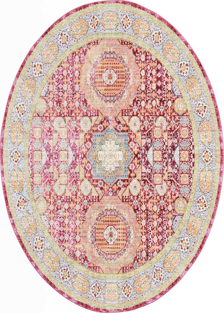 6' x 6' Aqua Round Rug
