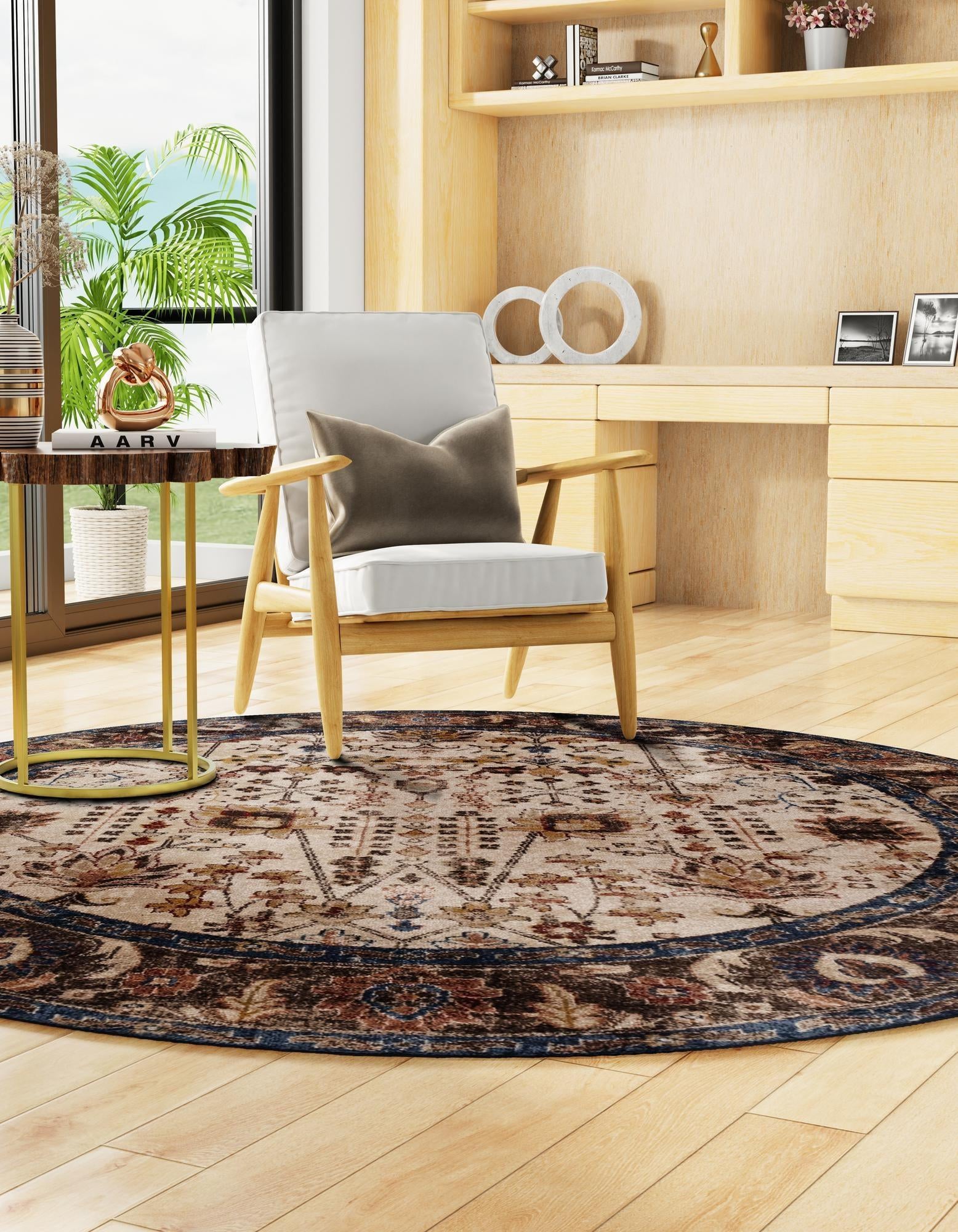 8' x 8' Arcadia Round Rug