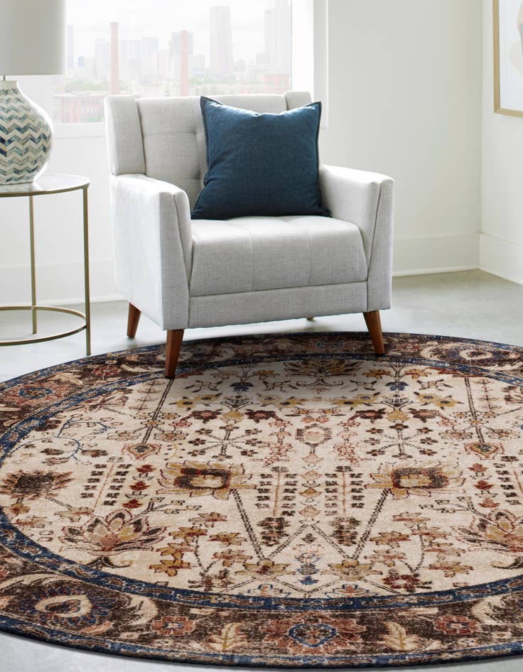 Detail image of 8' x 8' Arcadia Round Rug