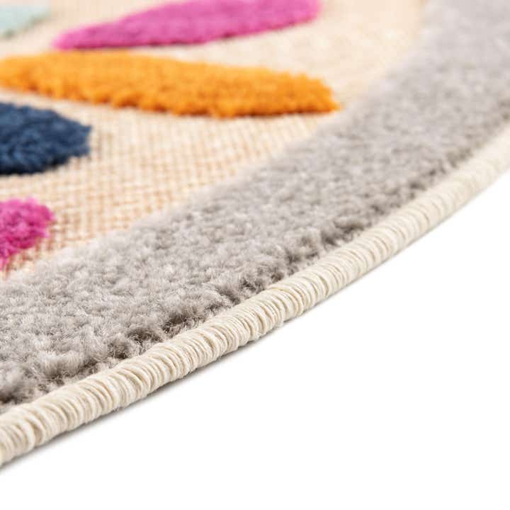 3' 3 x 3' 3 Easy-Clean Aruba Indoor / Outdoor Round Rug