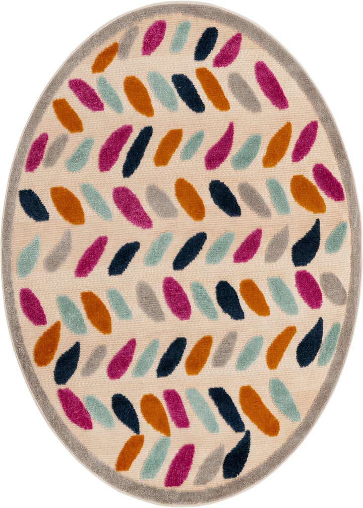 5' 3 x 5' 3 Easy-Clean Aruba Indoor / Outdoor Round Rug