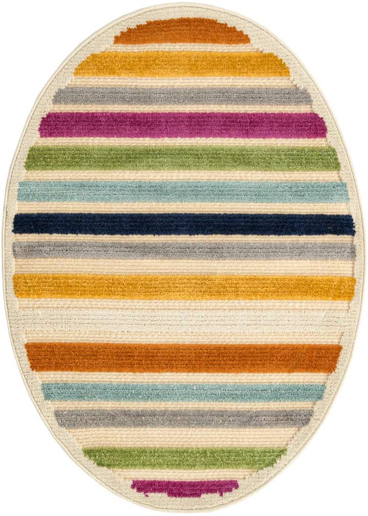 3' 3 x 3' 3 Easy-Clean Aruba Indoor / Outdoor Round Rug
