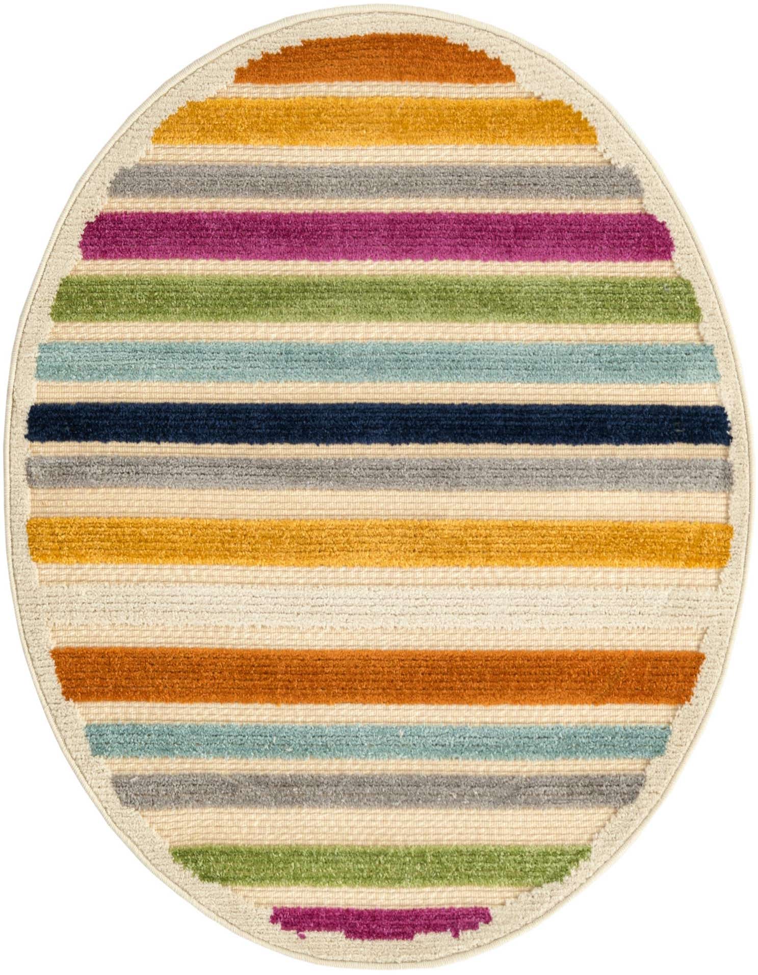 3' 3 x 3' 3 Easy-Clean Aruba Indoor / Outdoor Round Rug