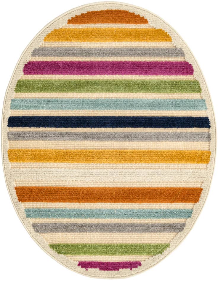 Detail image of 3' 3 x 3' 3 Easy-Clean Aruba Indoor / Outdoor Round Rug