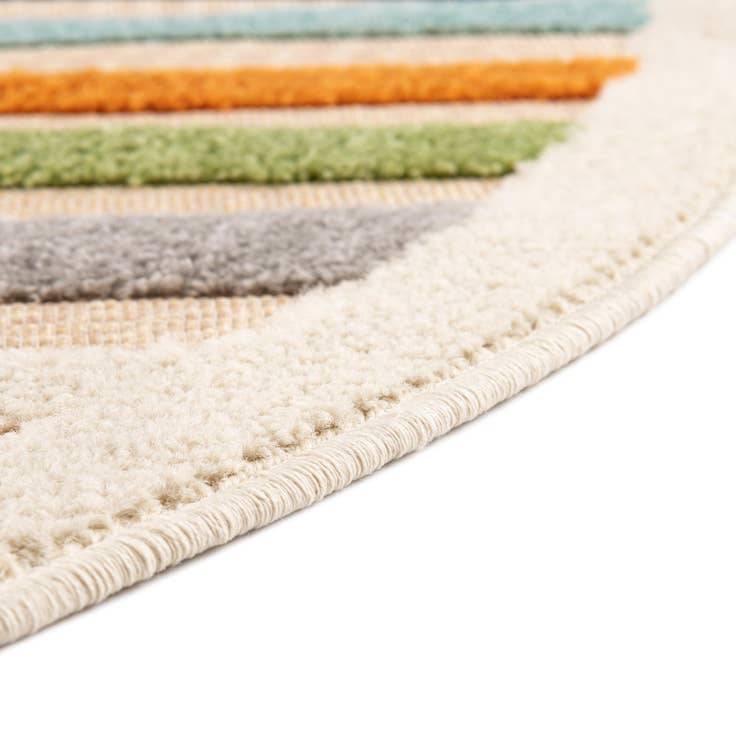 Detail image of 3' 3 x 3' 3 Easy-Clean Aruba Indoor / Outdoor Round Rug