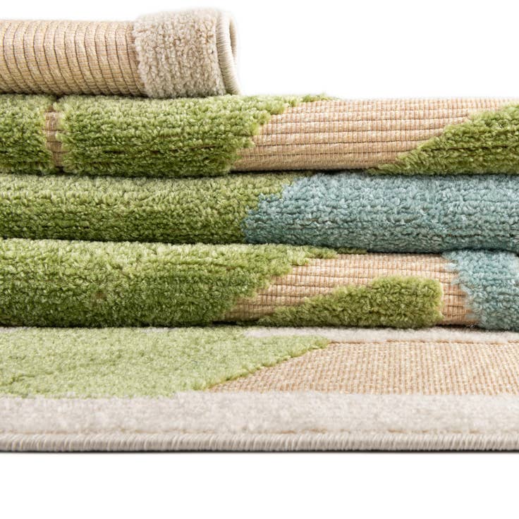 Detail image of 5' 3 x 5' 3 Easy-Clean Aruba Indoor / Outdoor Round Rug