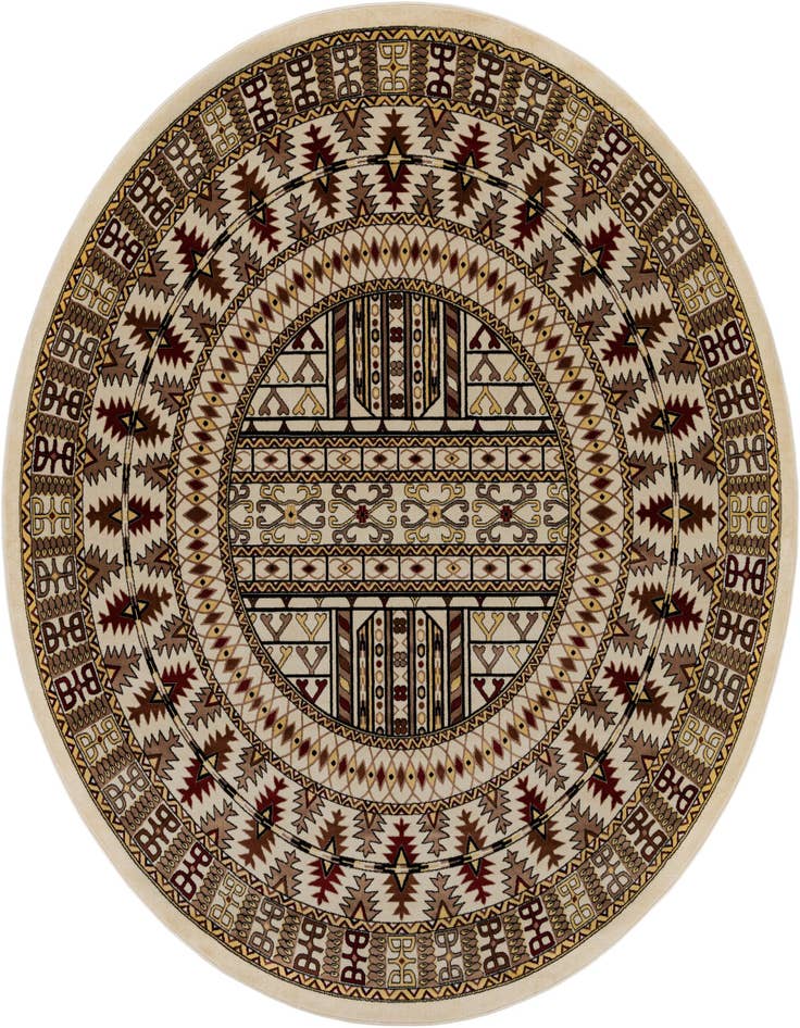 Detail image of 10' x 10' Bokhara Round Rug